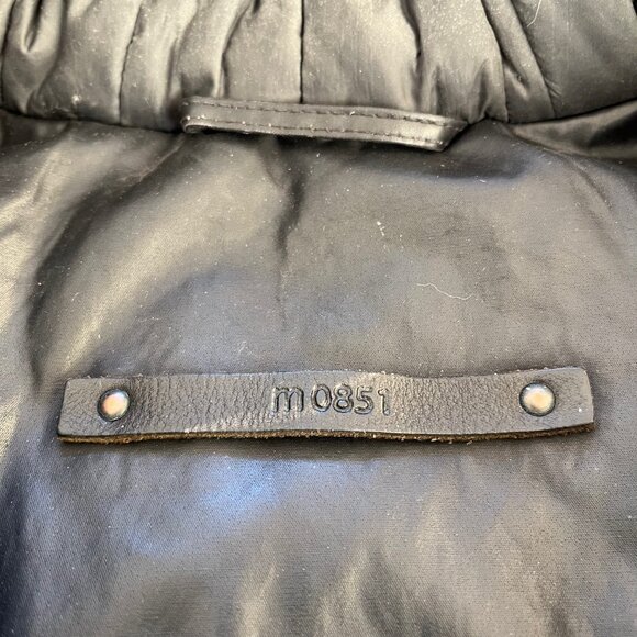 m0851 black winter jacket - Picture 6 of 7